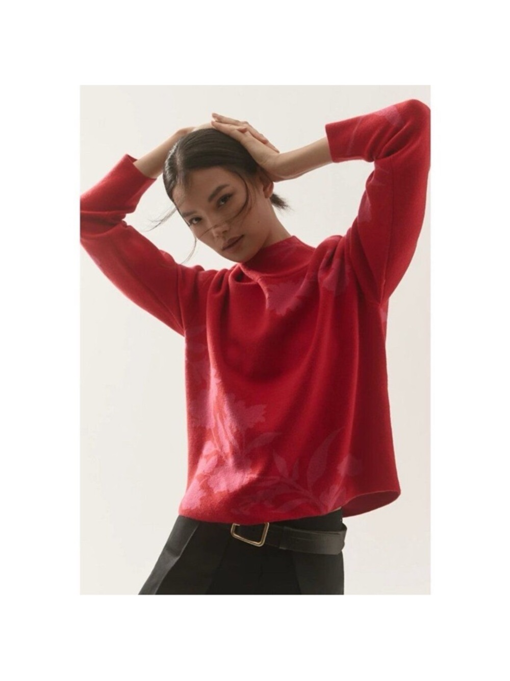 The Carys Mock-Neck Sweater by Maeve